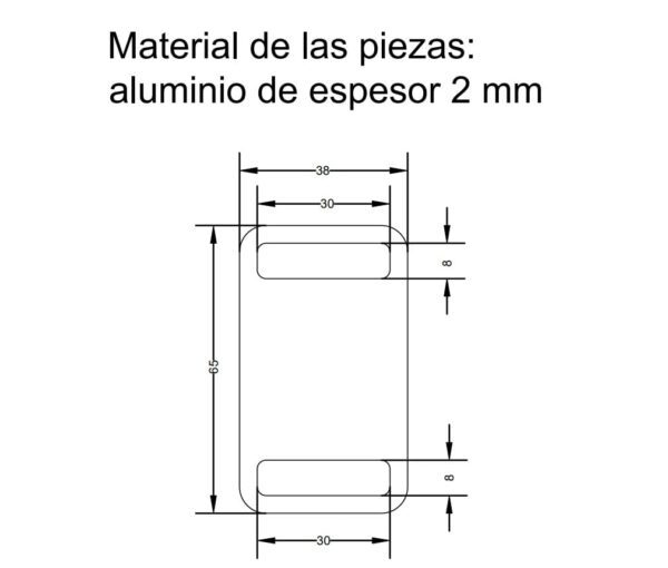Chapita para mascotas sin grabar pasador - Imagen 2