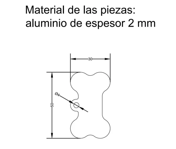 Combo chapitas para perros circular y huesito+ argollas - Imagen 2