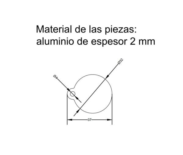 Combo chapitas para perros circular y huesito+ argollas - Imagen 3