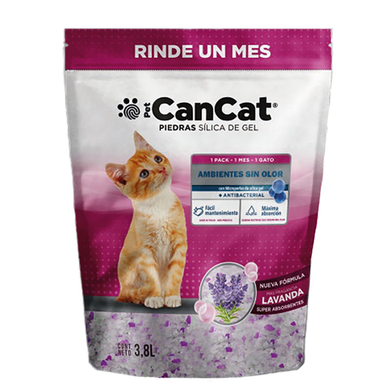 Piedras Sanitarias Silica Gel Cancat 3,8 Litros Olor Lavanda
