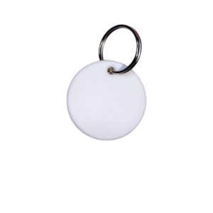 llavero circular polimero sublimable