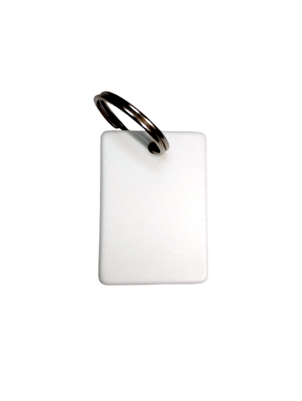 llavero rectangular polimero sublimable