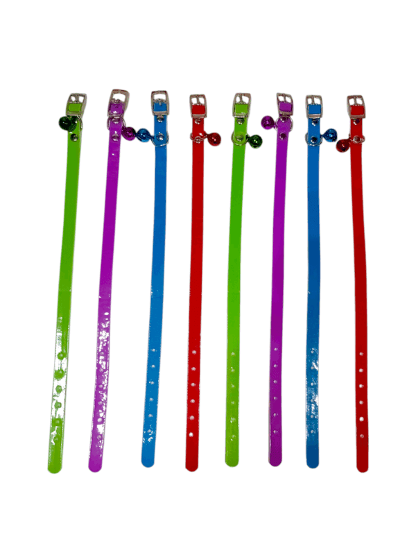Collares para gato de cuerina con cascabel - Imagen 2